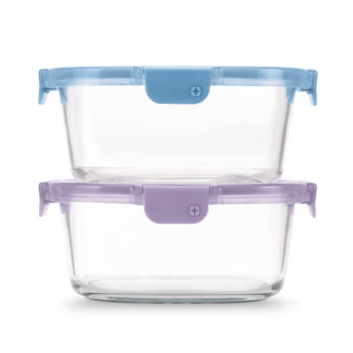 Color Lock? Glass 7 Cup Round 4pc Set