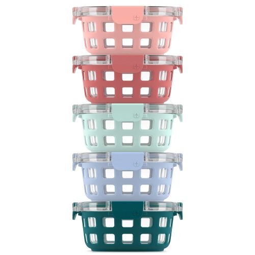 Duraglass? Round Meal Prep Containers. Set of 5